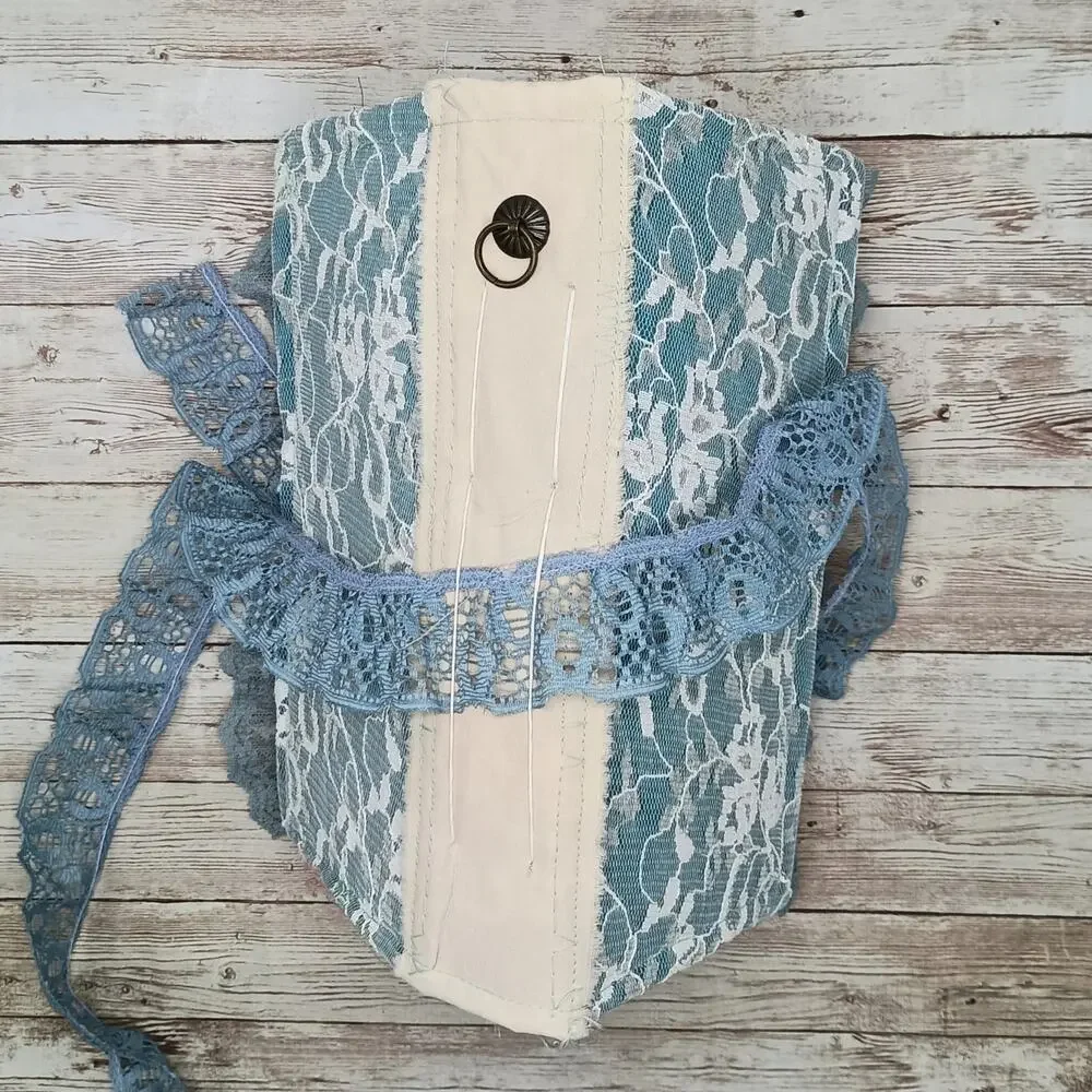 Turquoise Embellished Junk Journal: Flowers, Birds and Butterflies (Laugh)